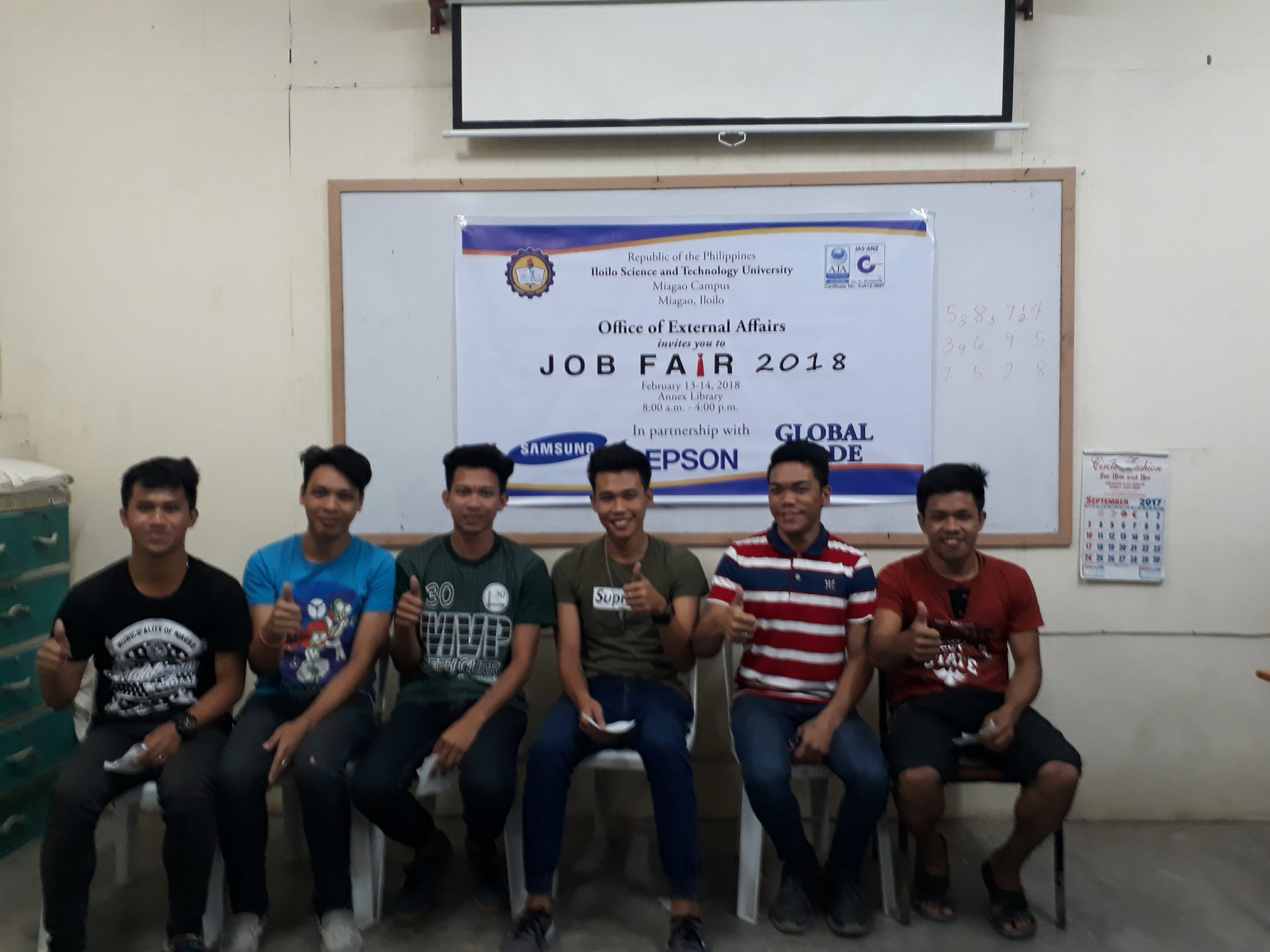 6 BS Electronics Students passed the Final Exam and Interviews conducted by Samsung Company