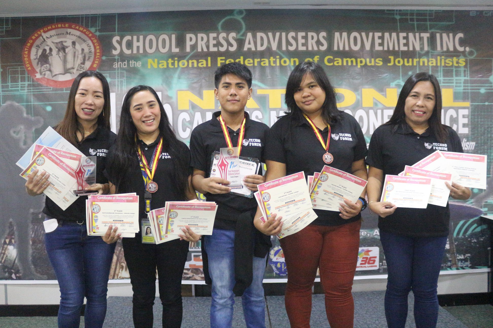 The Techno Forum bags awards in the SPAM National Campus Media Conference